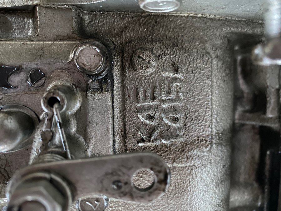 Close-up van een motor van een boot